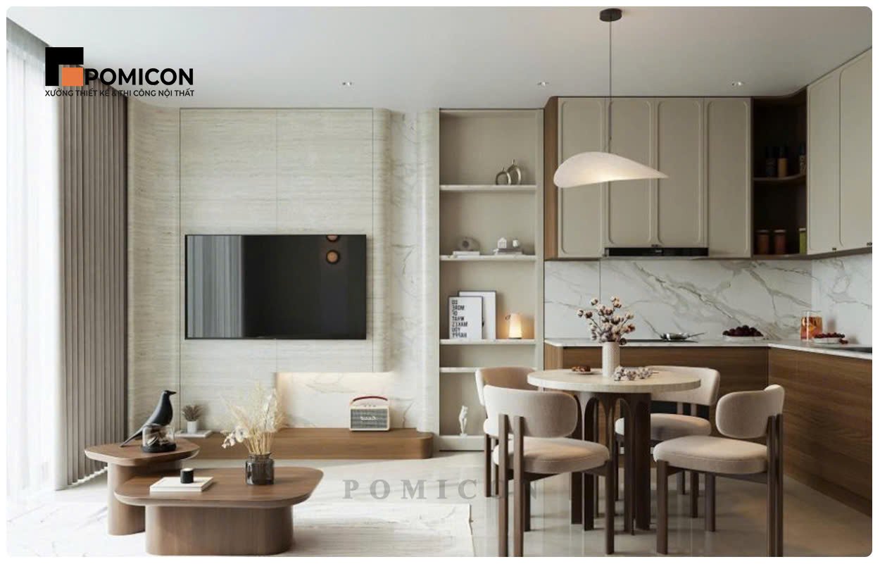 Thiết Kế Thi Công Nội Thất Căn Hộ Chung Cư Unico Thăng Long Tại Bến Cát