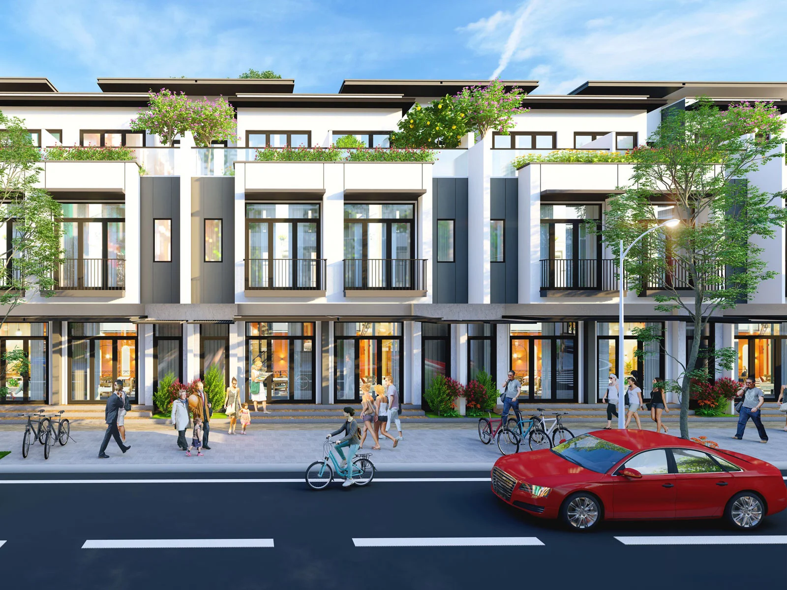 Báo giá thi công nội thất nhà phố KDC Tân Bình Dĩ An