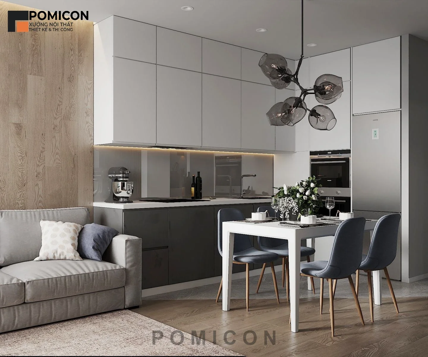 Báo giá thiết kế thi công nội thất nhà phố Việt Sing Phú Chánh Tân Uyên