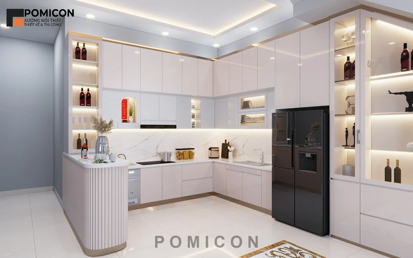 Giải pháp thi công nội thất nhà phố An Phú Residence sang trọng