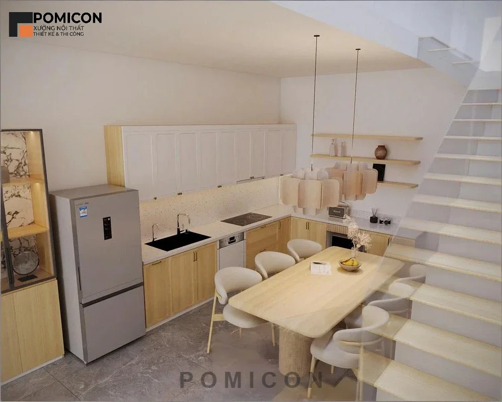 Giải pháp thi công nội thất nhà phố KDC Tân Đông Hiệp tại Dĩ An