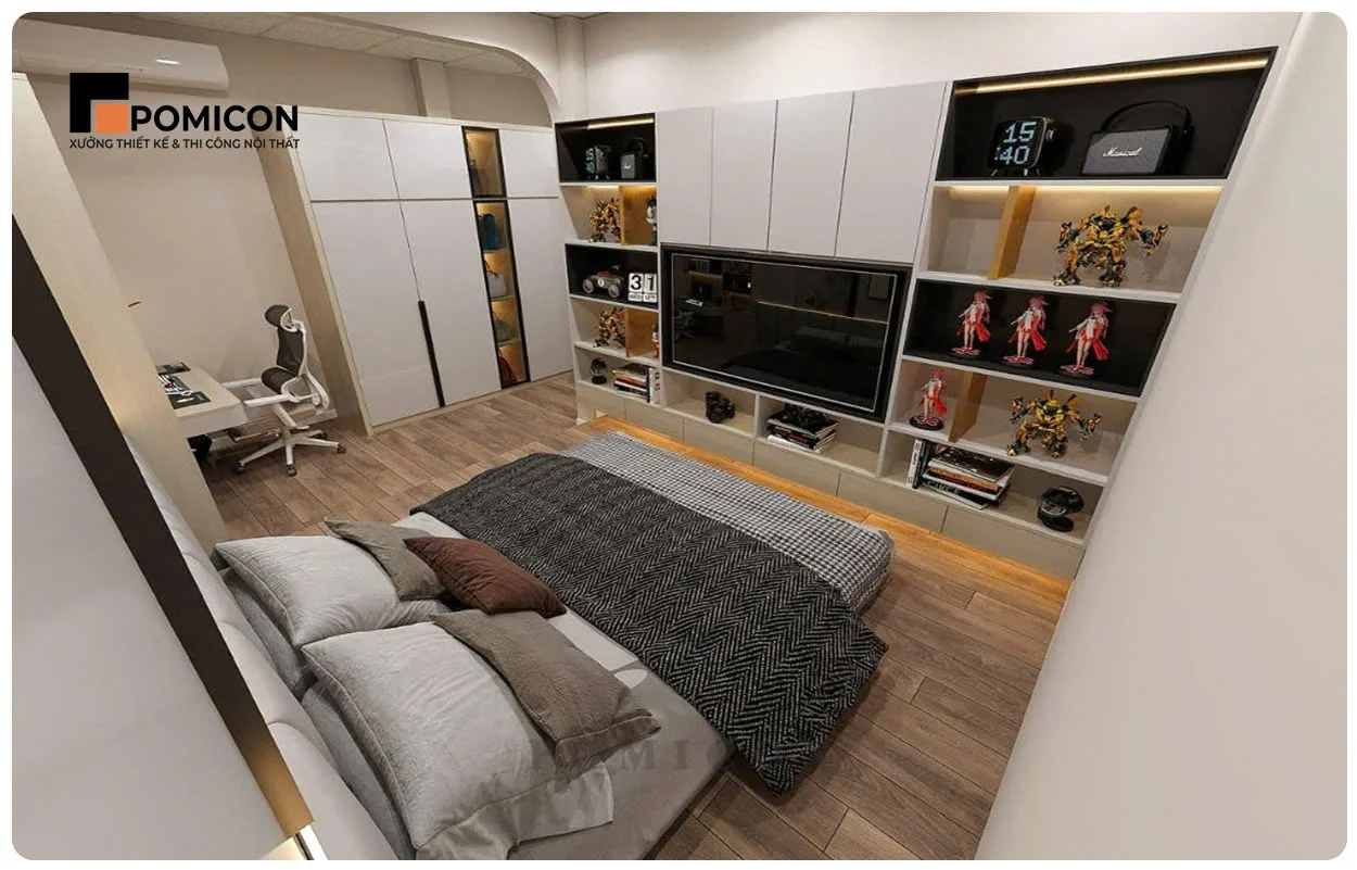 Mẫu nội thất nhà phố KDC Đông Hòa đẹp và tiện nghi