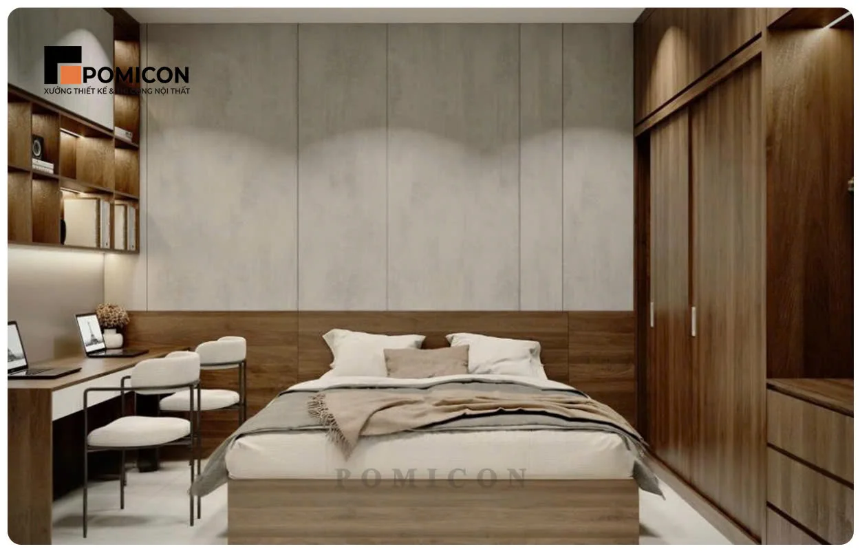 Mẫu thi công nội thất nhà phố Ecolakes Mỹ Phước Bình Dương đẹp hiện đại