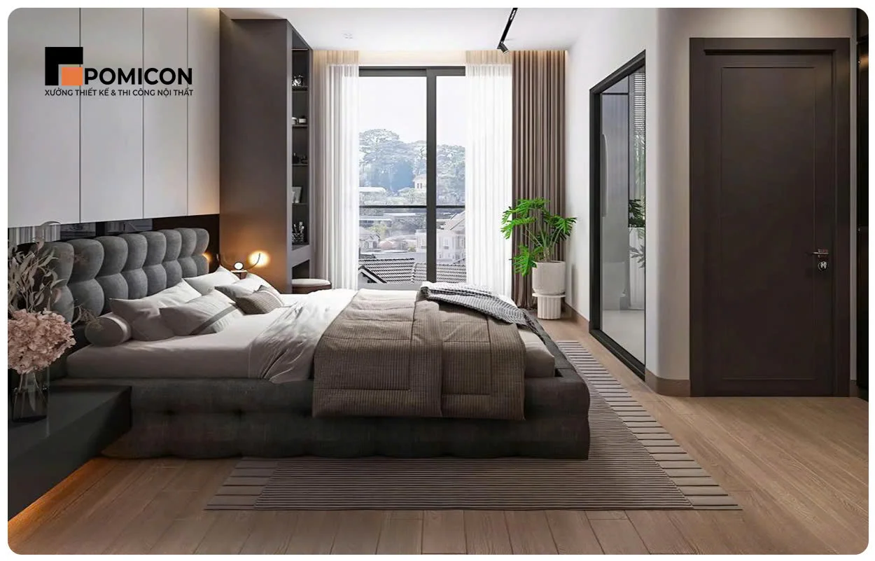 Mẫu thi công nội thất nhà phố KDC Bình An Bình Dương đẹp hiện đại