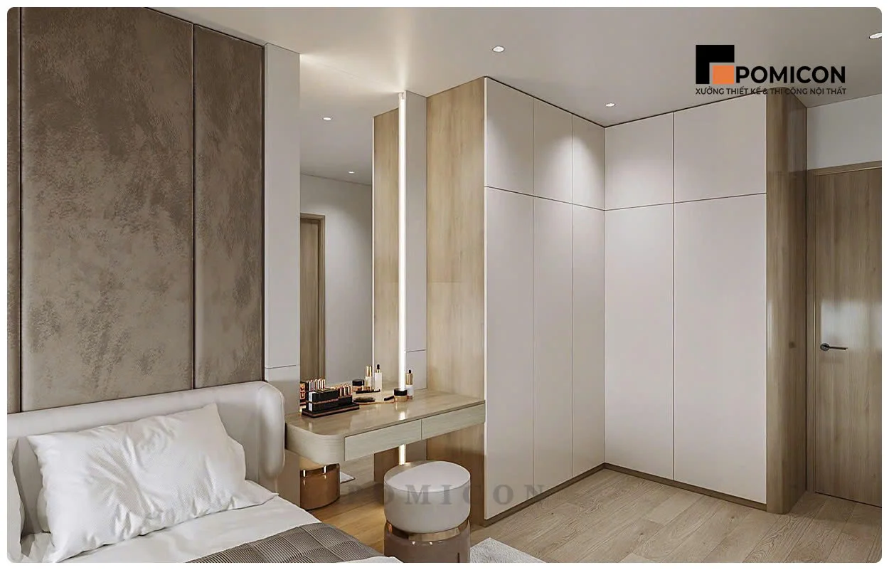 Mẫu thi công nội thất nhà phố KDC Phú Mỹ Bình Dương đẹp hiện đại