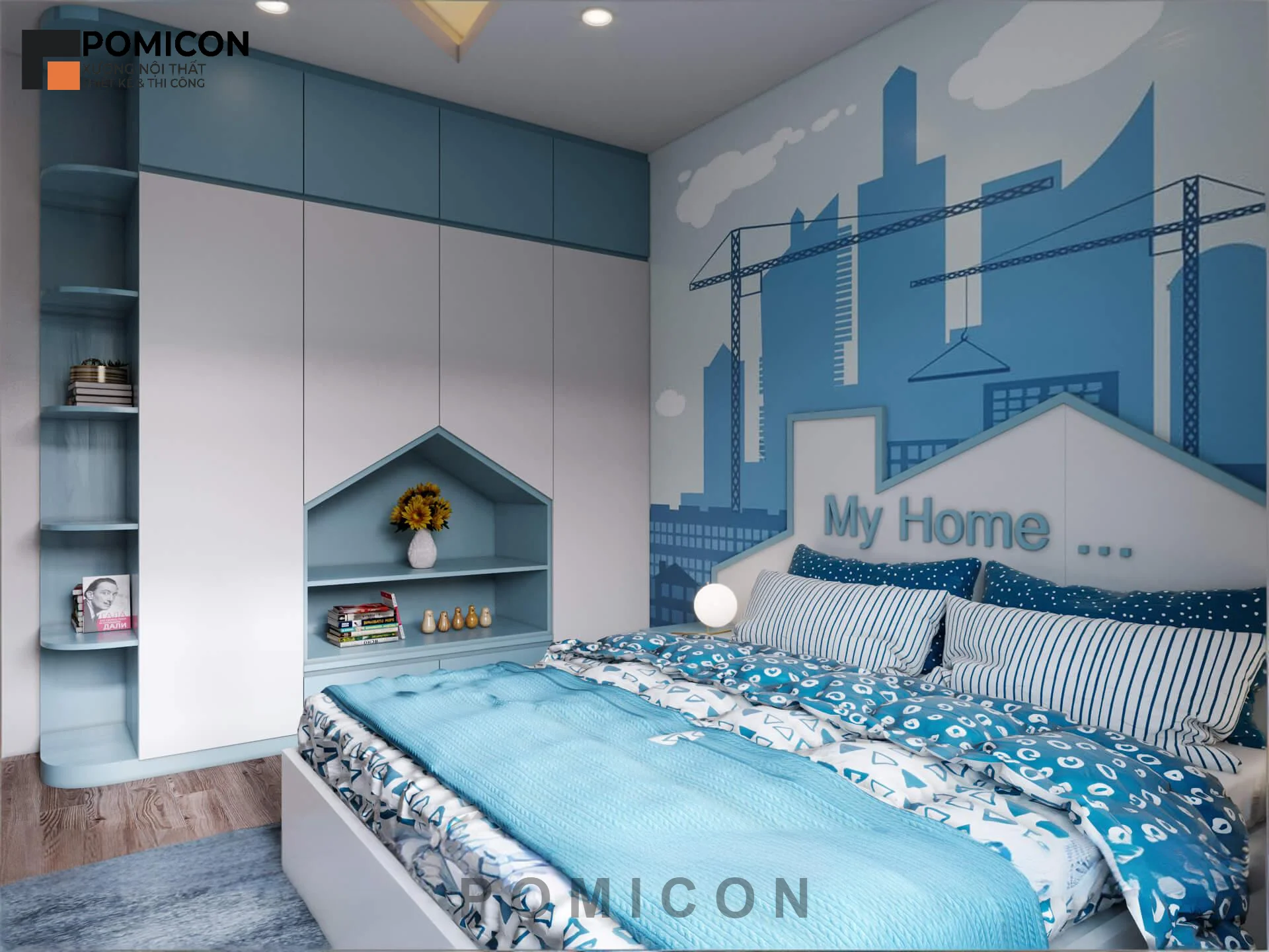 Thi công nội thất nhà phố An Phú Residence phong cách hiện đại