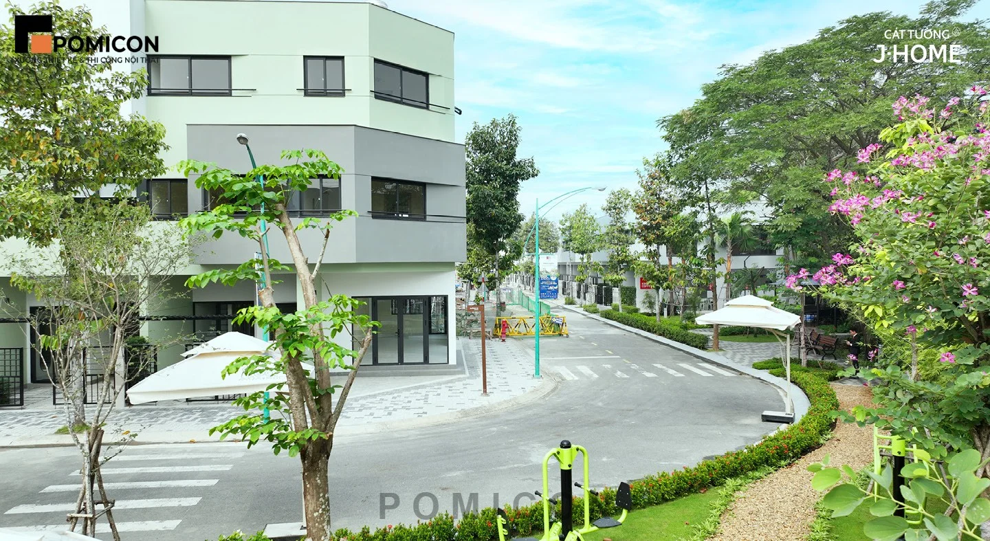 Thi công nội thất nhà phố Cát Tường J-Home tại Thuận An tối ưu không gian