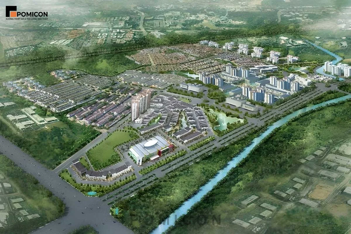 Thi công nội thất nhà phố Ecolakes Mỹ Phước Bến Cát trọn gói