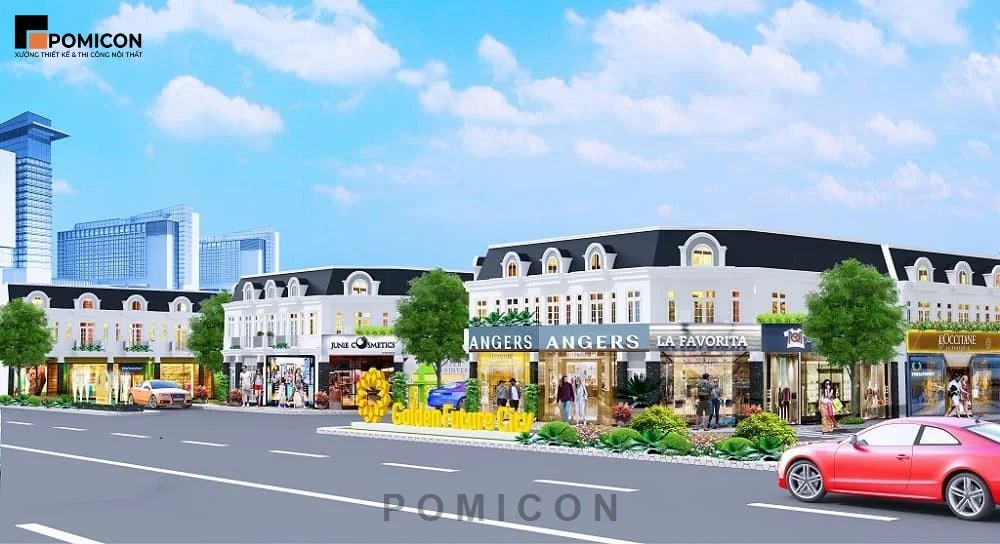 Thi công nội thất nhà phố Golden Town tại Bàu Bàng tối ưu không gian