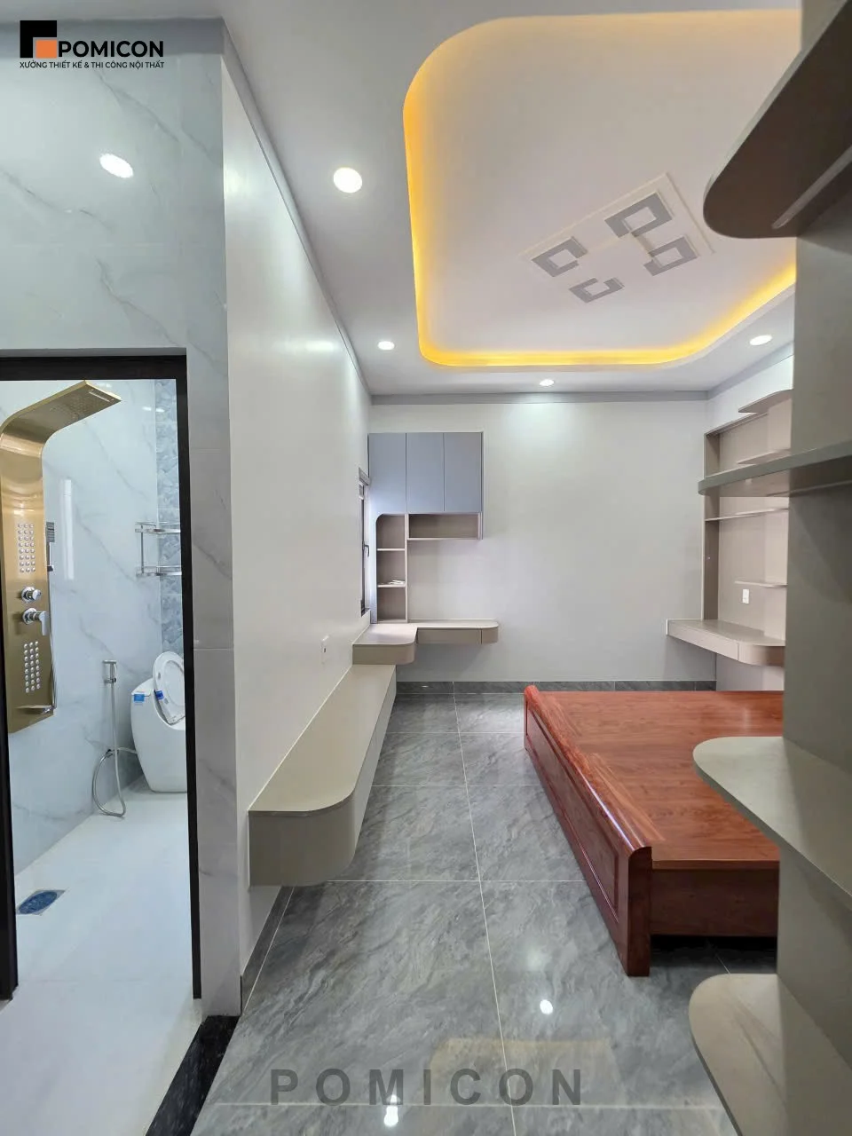 Thi công nội thất nhà phố KDC Bình An Dĩ An trọn gói