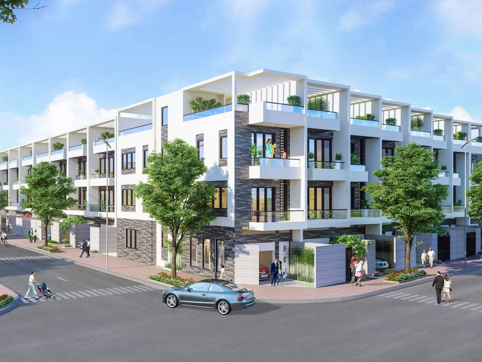 Thi công nội thất nhà phố KDC Tân Bình phong cách hiện đại