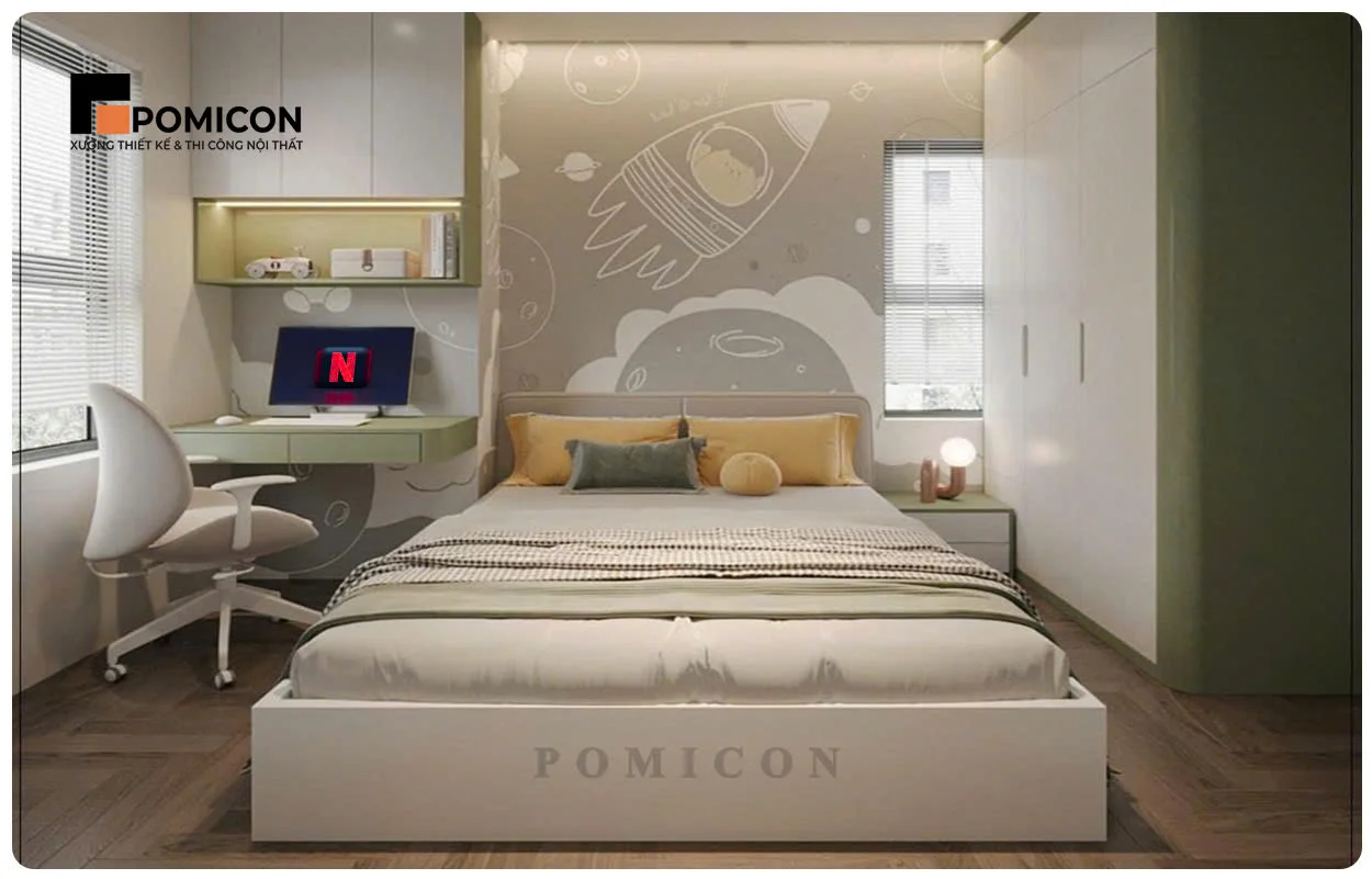 Thi công nội thất nhà phố Lai Uyên Residence tại Bàu Bàng tối ưu không gian