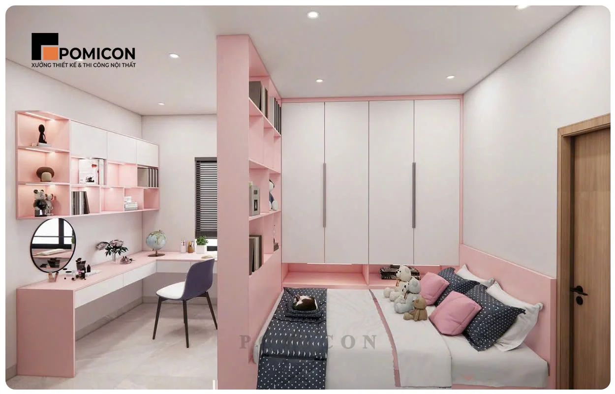 Thi công nội thất nhà phố Uni Mall Center tại Thuận An tối ưu không gian