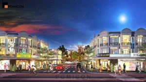 Thi công nội thất nhà phố Uni Mall Center Thuận An trọn gói