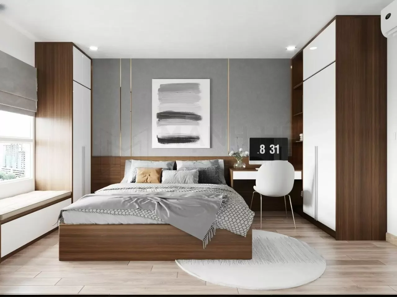 Thi Công Nội Thất Phòng Khách Nhà Phố Nam Tân Uyên Residence tại Tân Uyên