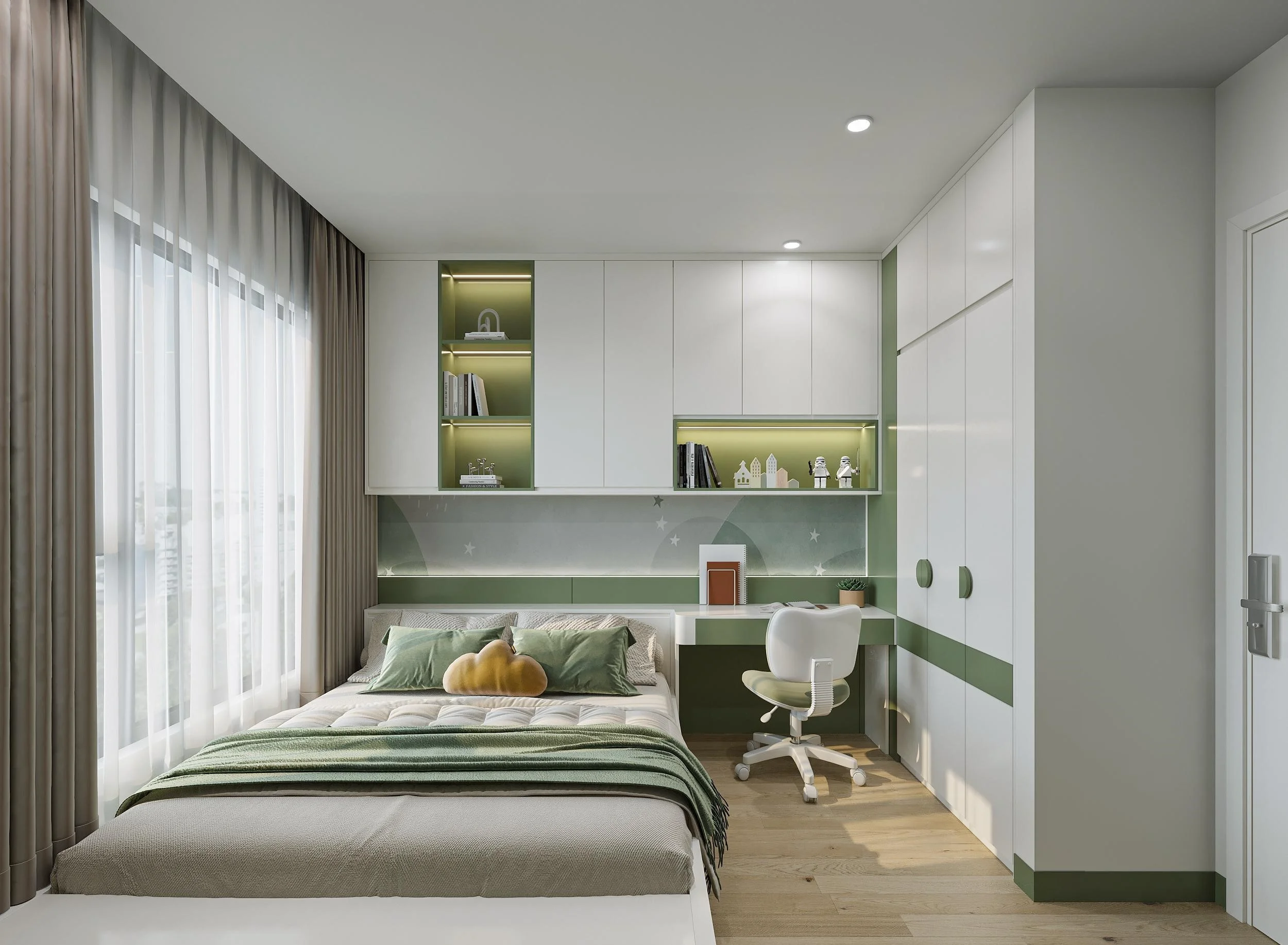 Thi Công Nội Thất Phòng Khách Nhà Phố Nam Tân Uyên Residence tại Tân Uyên