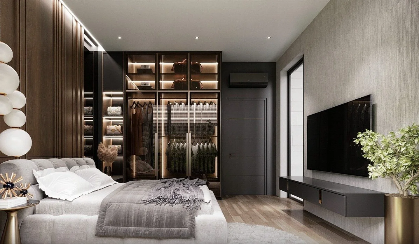 Thi Công Nội Thất Phòng Khách Nhà Phố Nam Tân Uyên Residence tại Tân Uyên