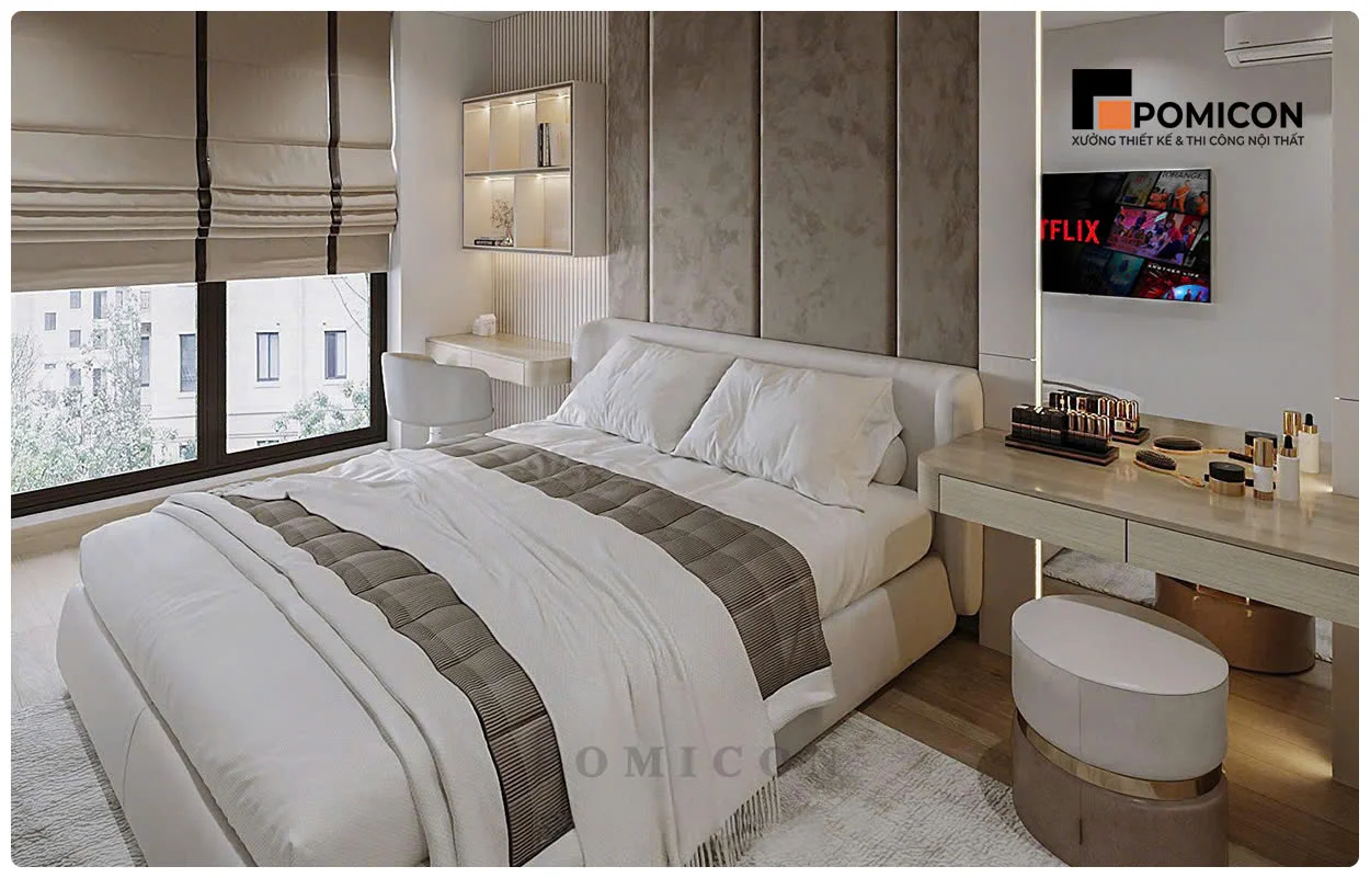 Thi Công Nội Thất Phòng Khách Nhà Phố Nam Tân Uyên Residence tại Tân Uyên