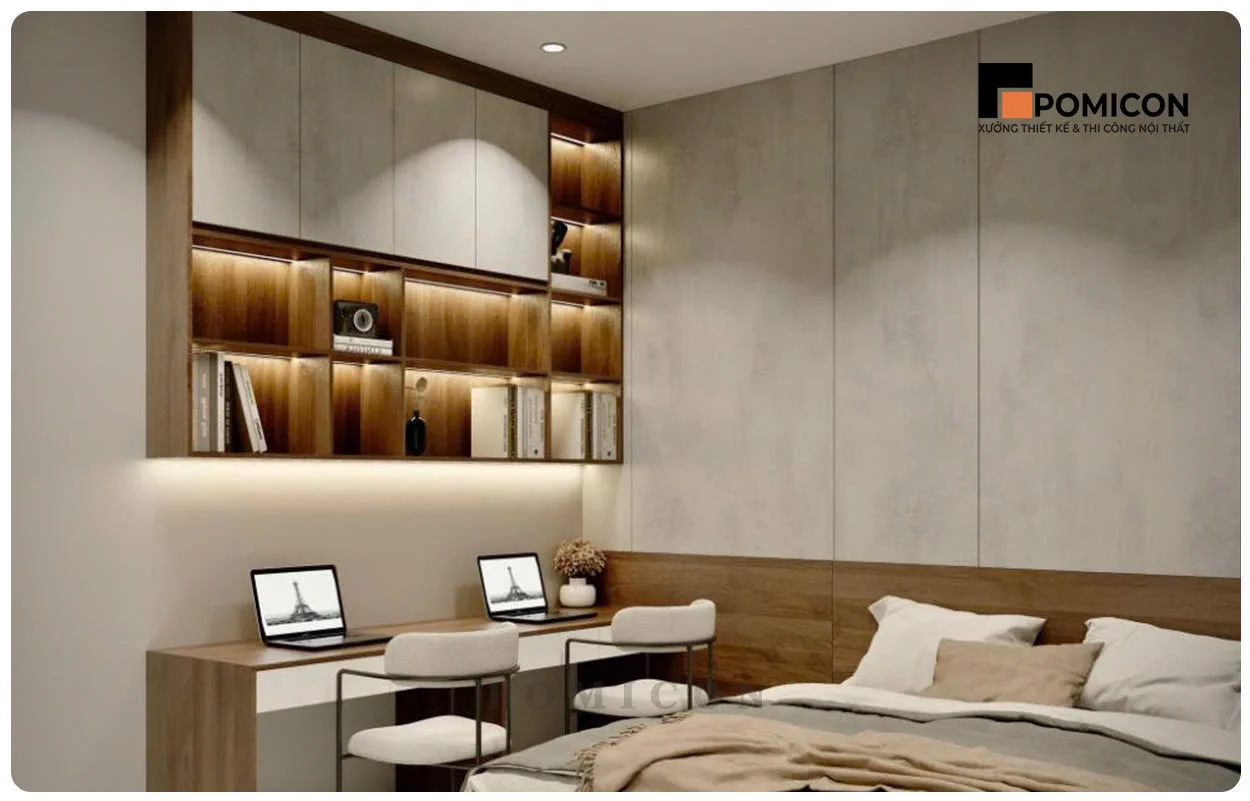 Thi Công Nội Thất Phòng Khách Nhà Phố Nam Tân Uyên Residence tại Tân Uyên