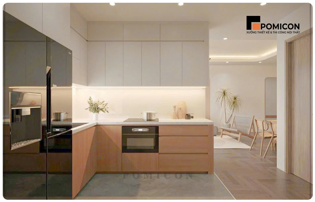 Thi Công Nội Thất Phòng Khách Nhà Phố Nam Tân Uyên Residence tại Tân Uyên