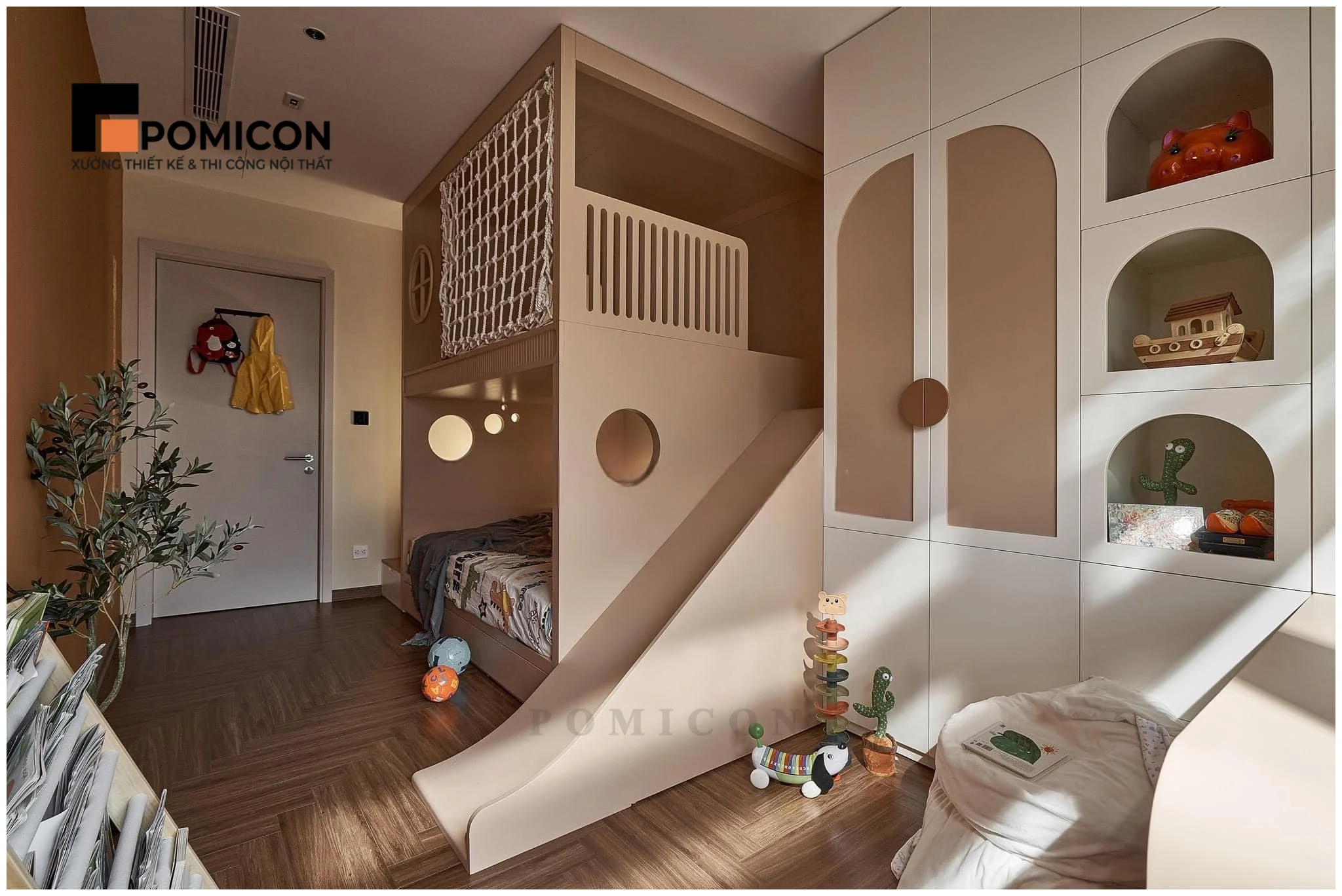 Thi Công Nội Thất Phòng Khách Nhà Phố Nam Tân Uyên Residence tại Tân Uyên