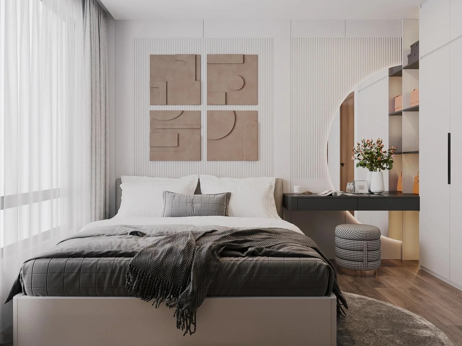 Thi Công Nội Thất Phòng Khách Nhà Phố Nam Tân Uyên Residence tại Tân Uyên