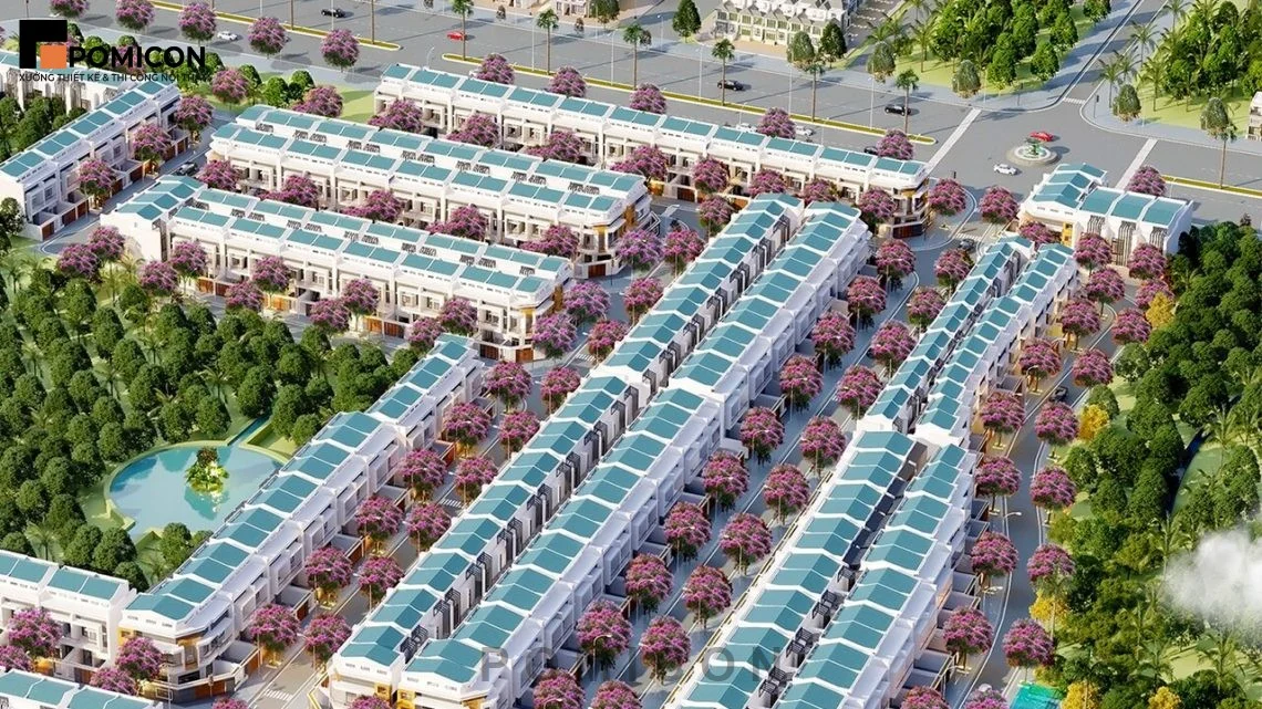 Thiết kế nội thất khu nhà ở Thái Bình Dương Bắc Tân Uyên đẹp hiện đại