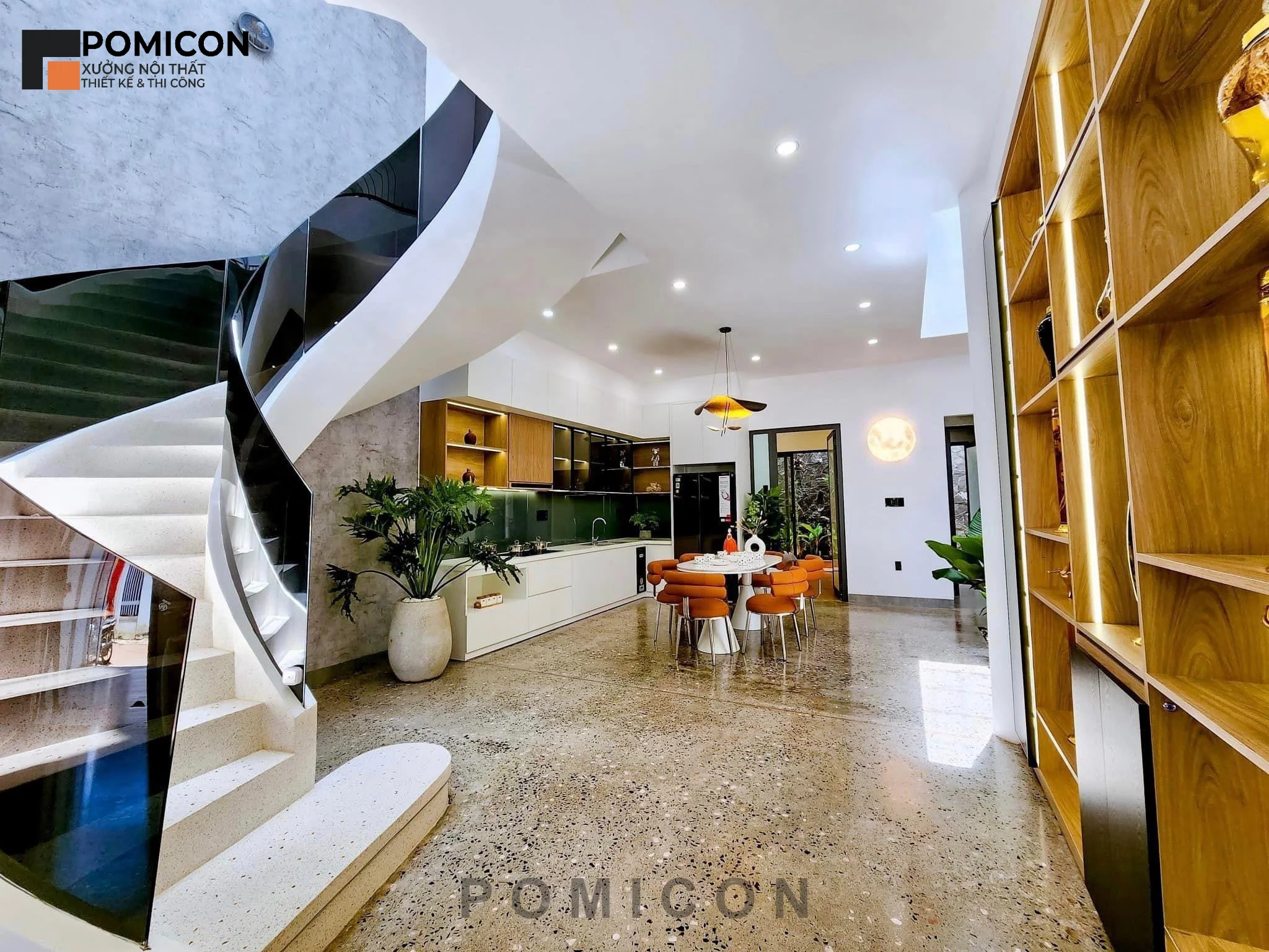 Top mẫu thi công nội thất nhà phố KDC An Bình đẹp nhất