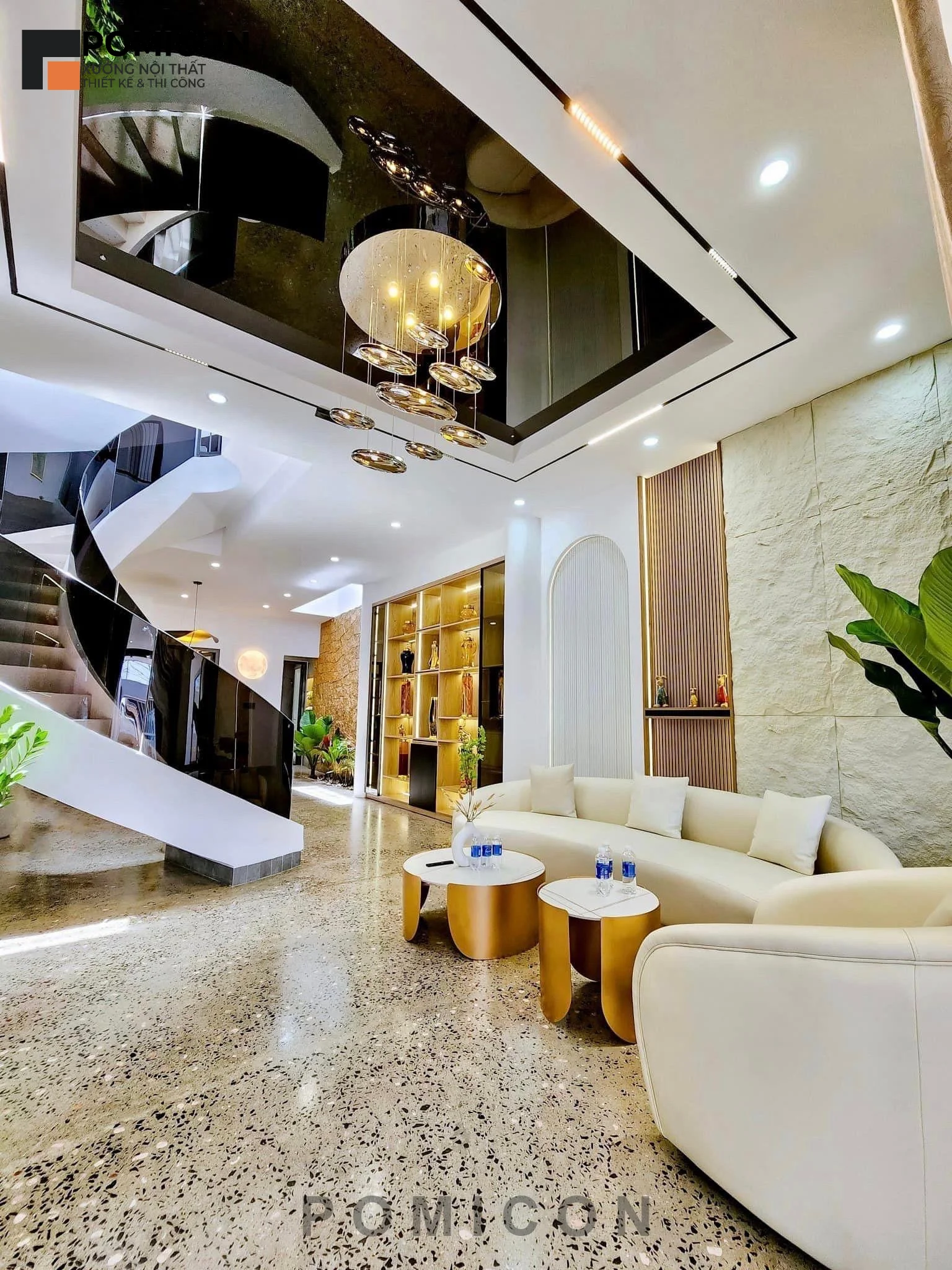 Top mẫu thi công nội thất nhà phố KDC Phú Mỹ đẹp nhất