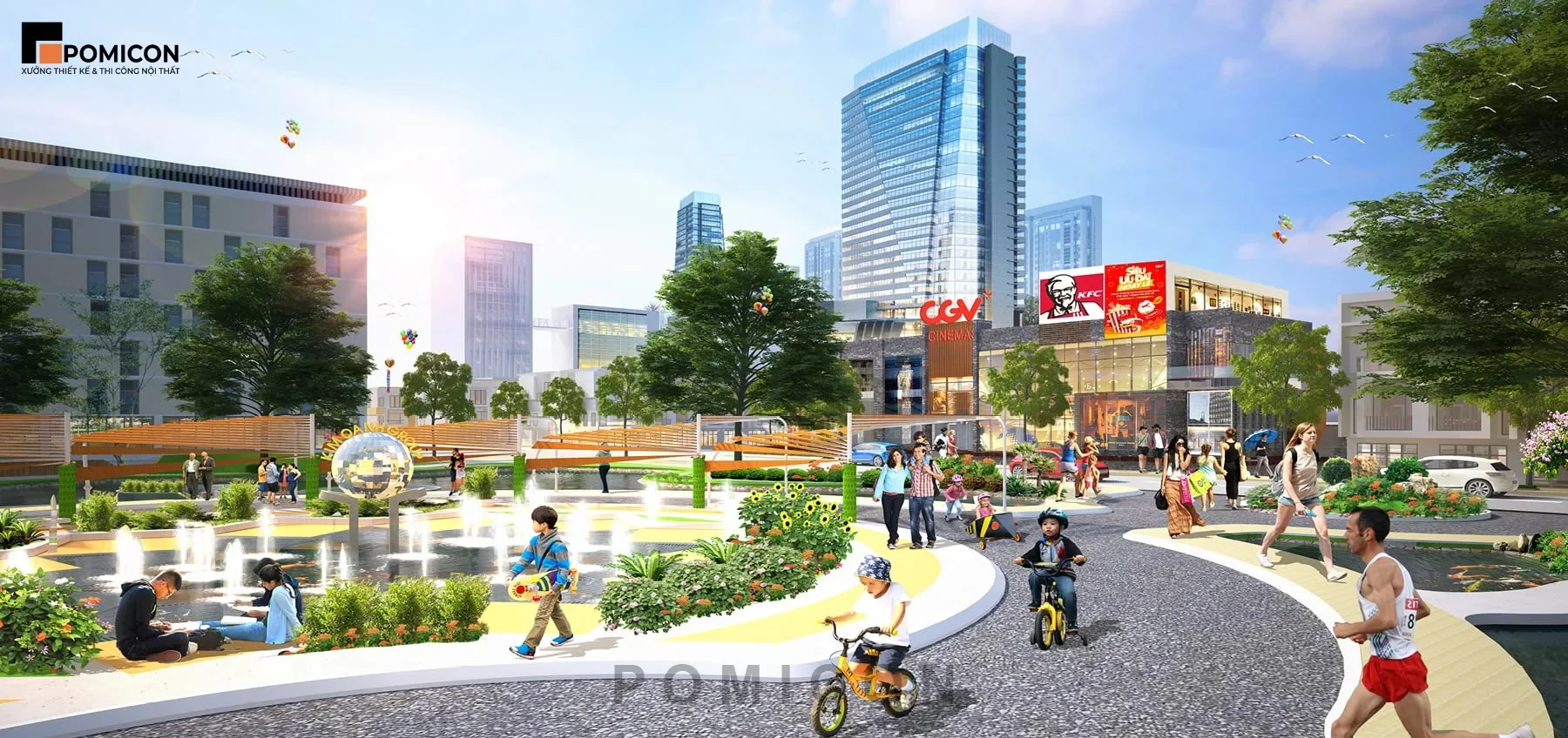 Ý tưởng thiết kế nội thất Mega City phong cách hiện đại