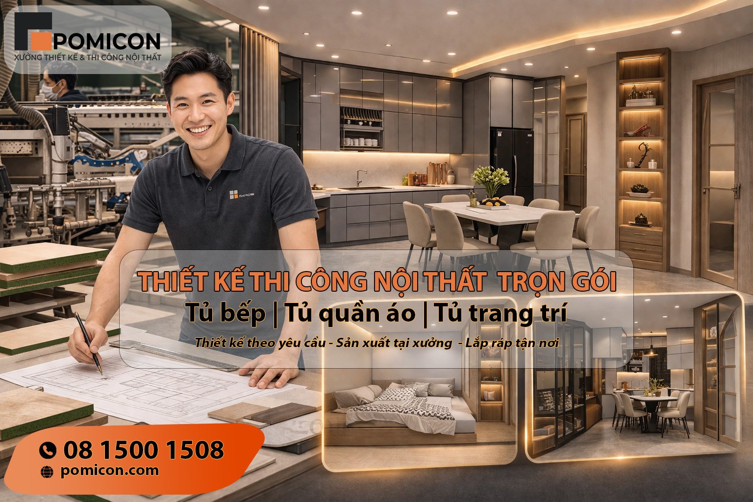 POMICON - Thiết kế thi công nội thất trọn gói