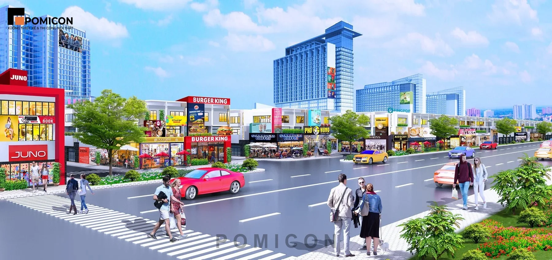 Công ty thiết kế nội thất Golden Town Bàu Bàng đẹp, hiện đại