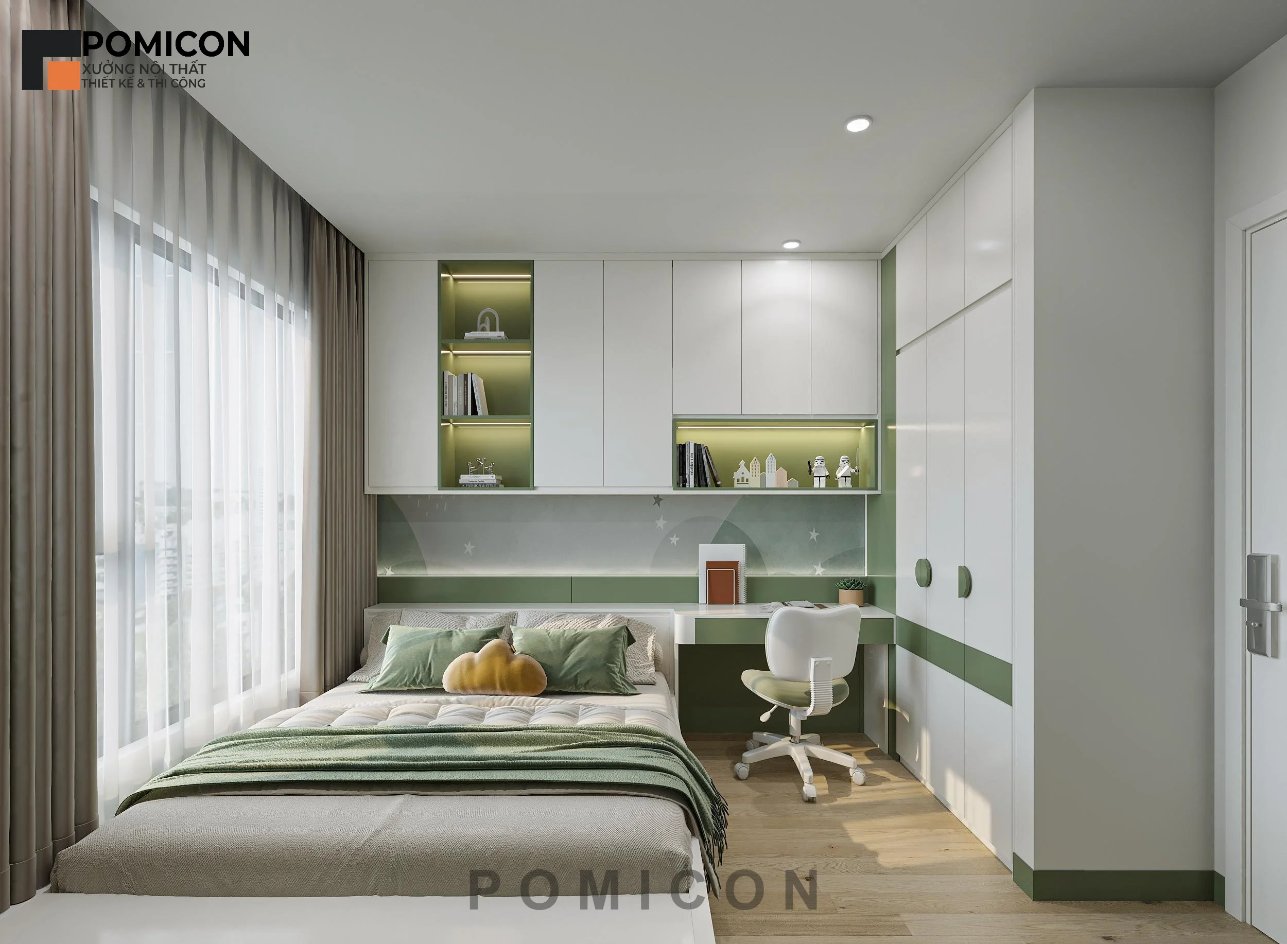 Công ty thiết kế nội thất KDC Phú Mỹ đẹp, hiện đại