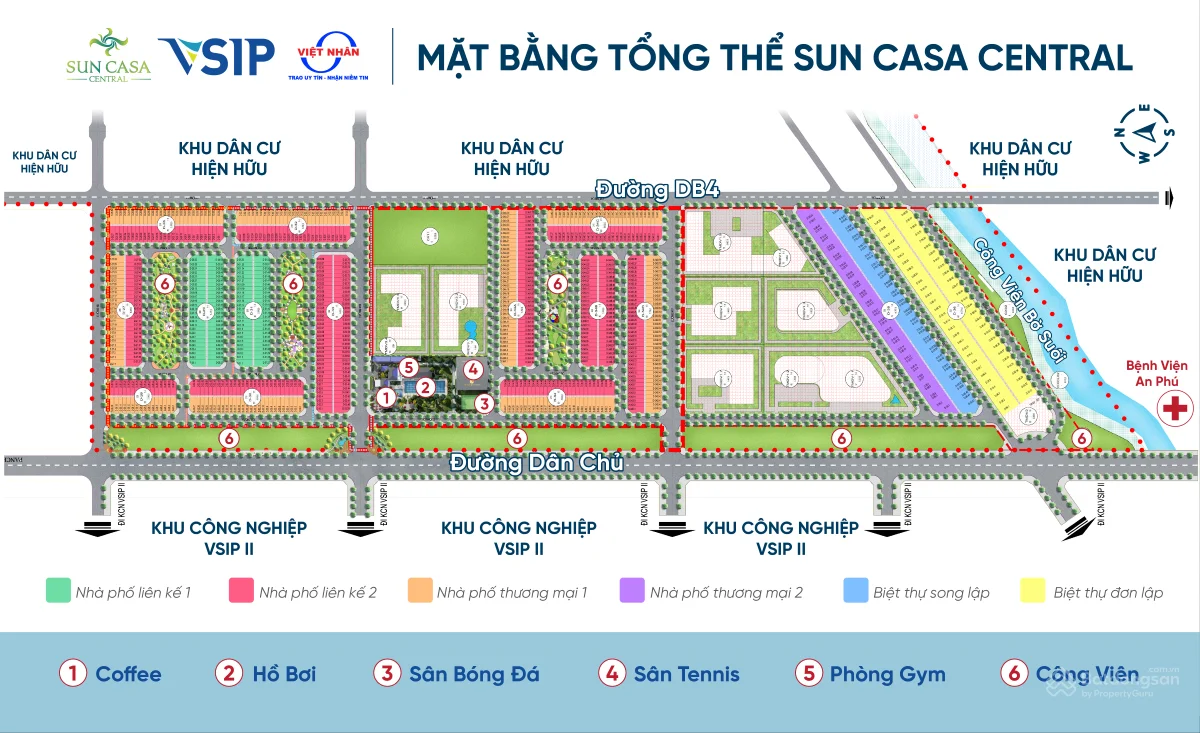 Công ty thiết kế nội thất Sun Casa Central đẹp, hiện đại