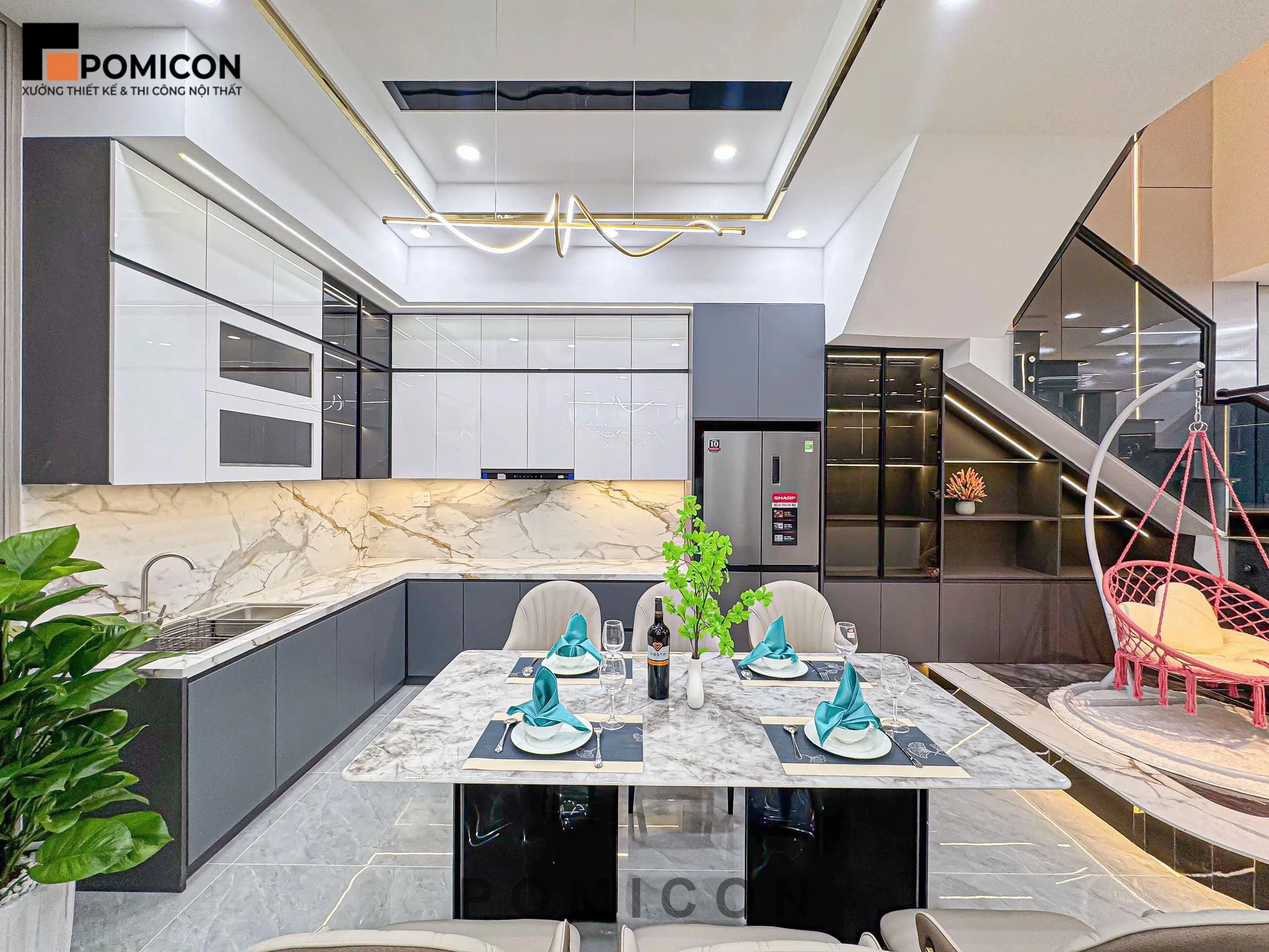 Mẫu thiết kế nội thất KDC Bình Chuẩn 1 sang trọng