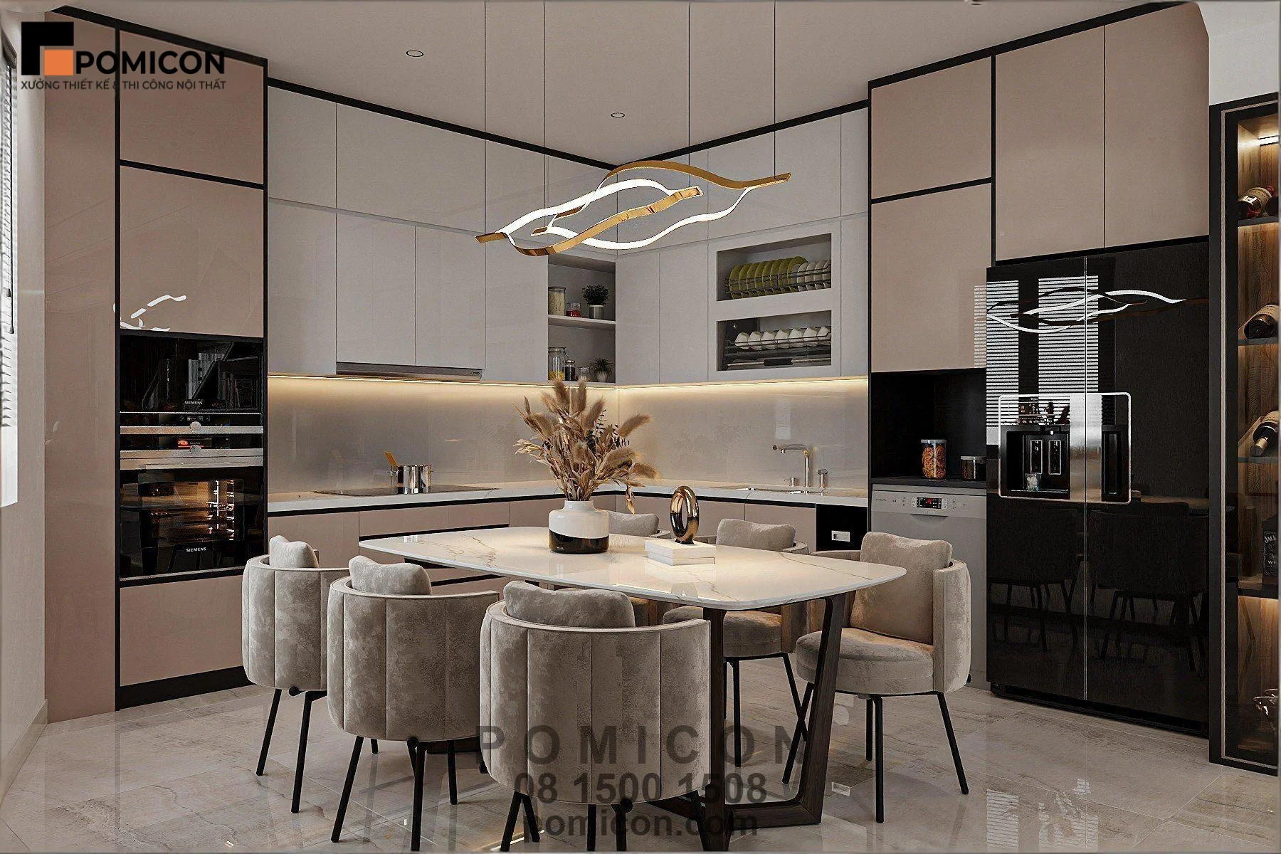 Mẫu thiết kế nội thất Nam Tân Uyên Residence sang trọng