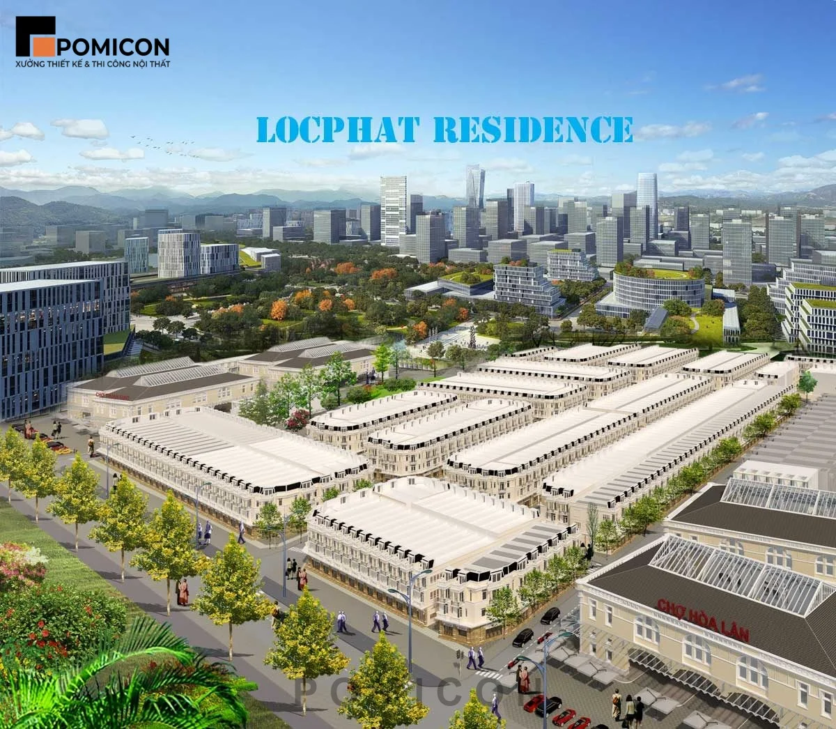 Thiết kế nội thất Lộc Phát Residence Thuận An đẹp hiện đại