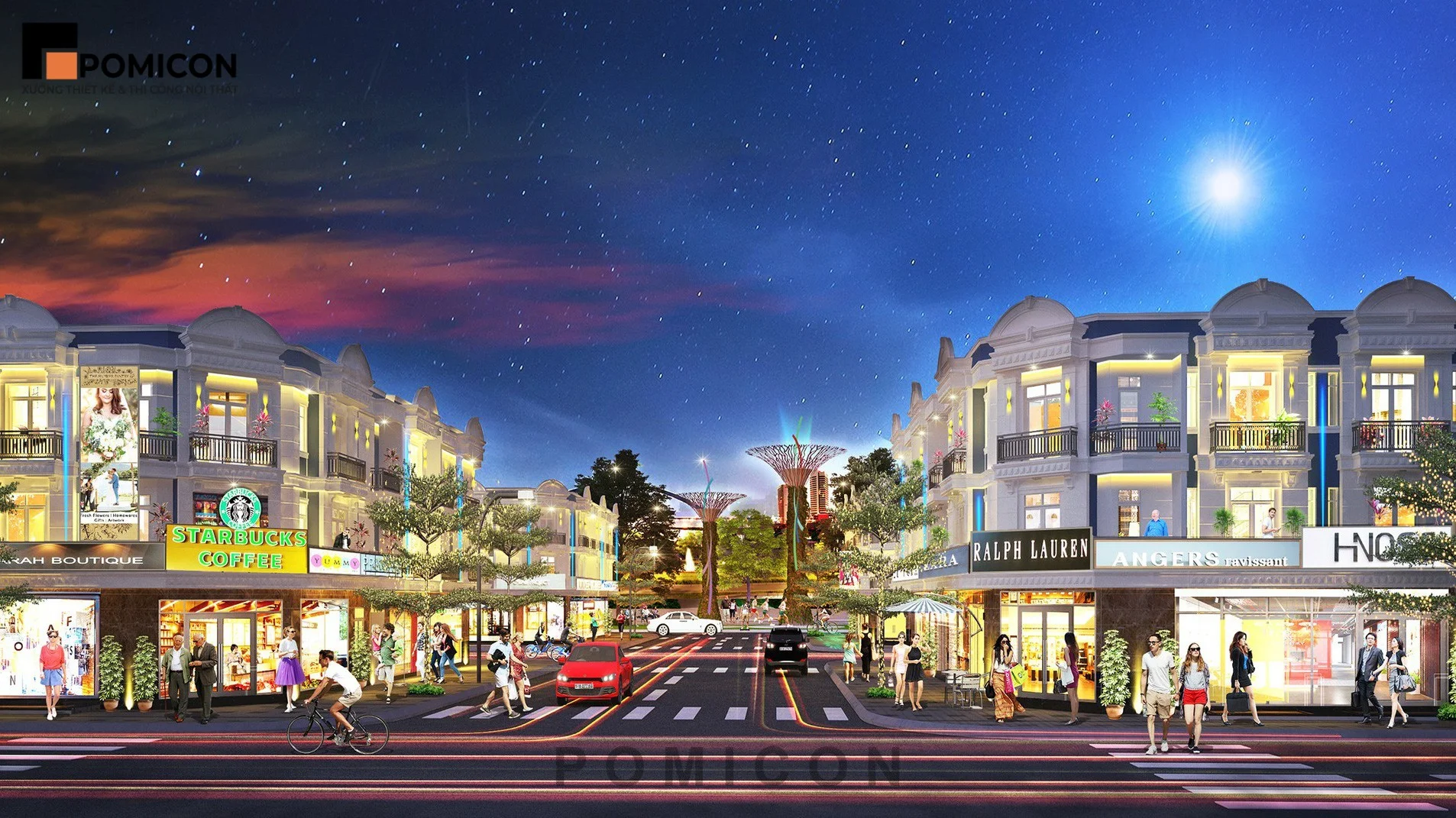 Thiết kế nội thất Uni Mall Center Thuận An đẹp hiện đại