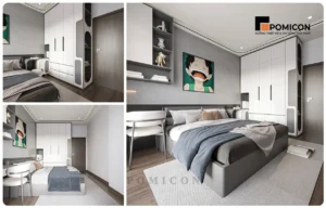 thiết kế thi công nội thất văn phòng Phường Phú Hòa TP.HCM - POMICON
